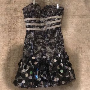 Sparkly black cocktail dress